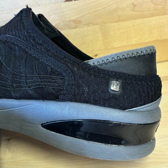 BZees Black Comfort Washable Zipper Top Shoe W9 - Picture 6 of 9
